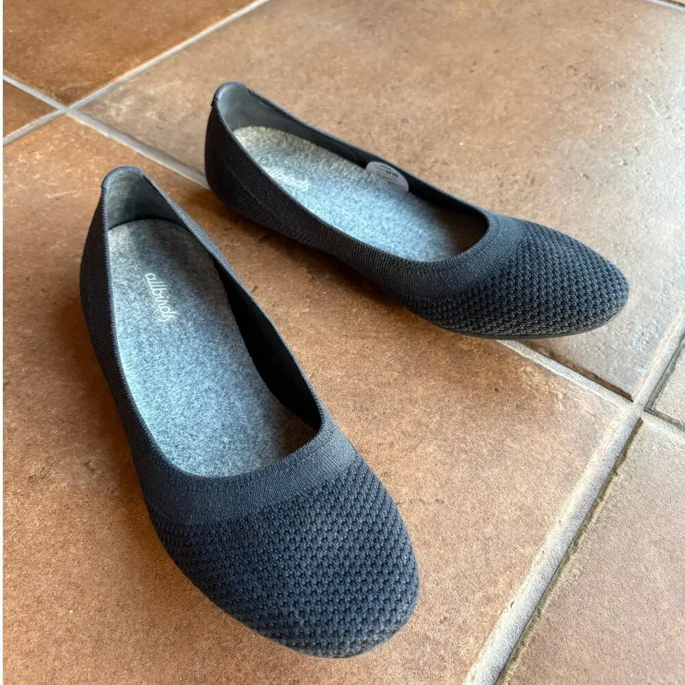 All Birds Tree Breezer Natural Mesh Ballet Flats Minimalist Comfort size 10